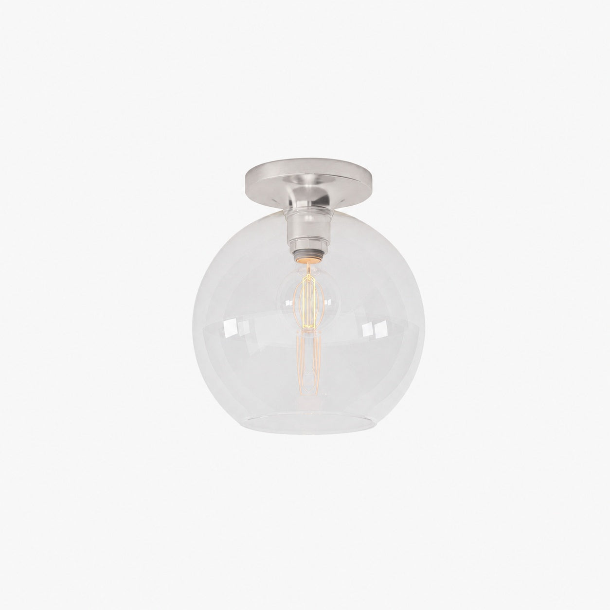Selvion Modern Globe Pendant Light - Damp-Rated Bathroom Lighting - Luxe Glass Shade