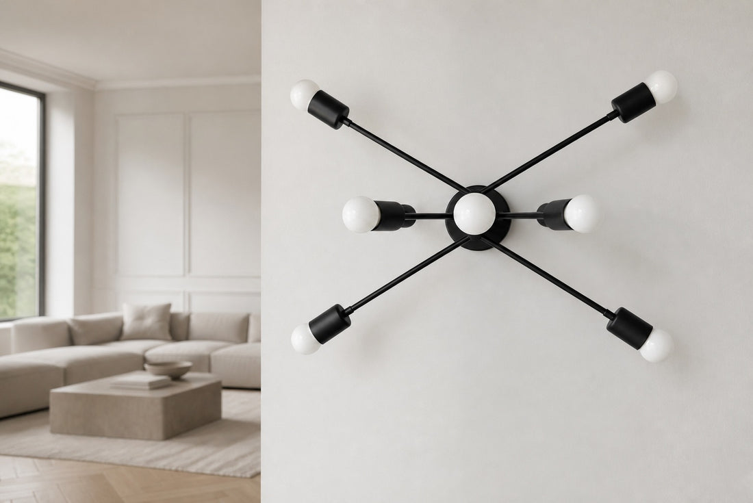 Mobilux Line Modern Chandelier - Mid Century Ceiling Light Fixture