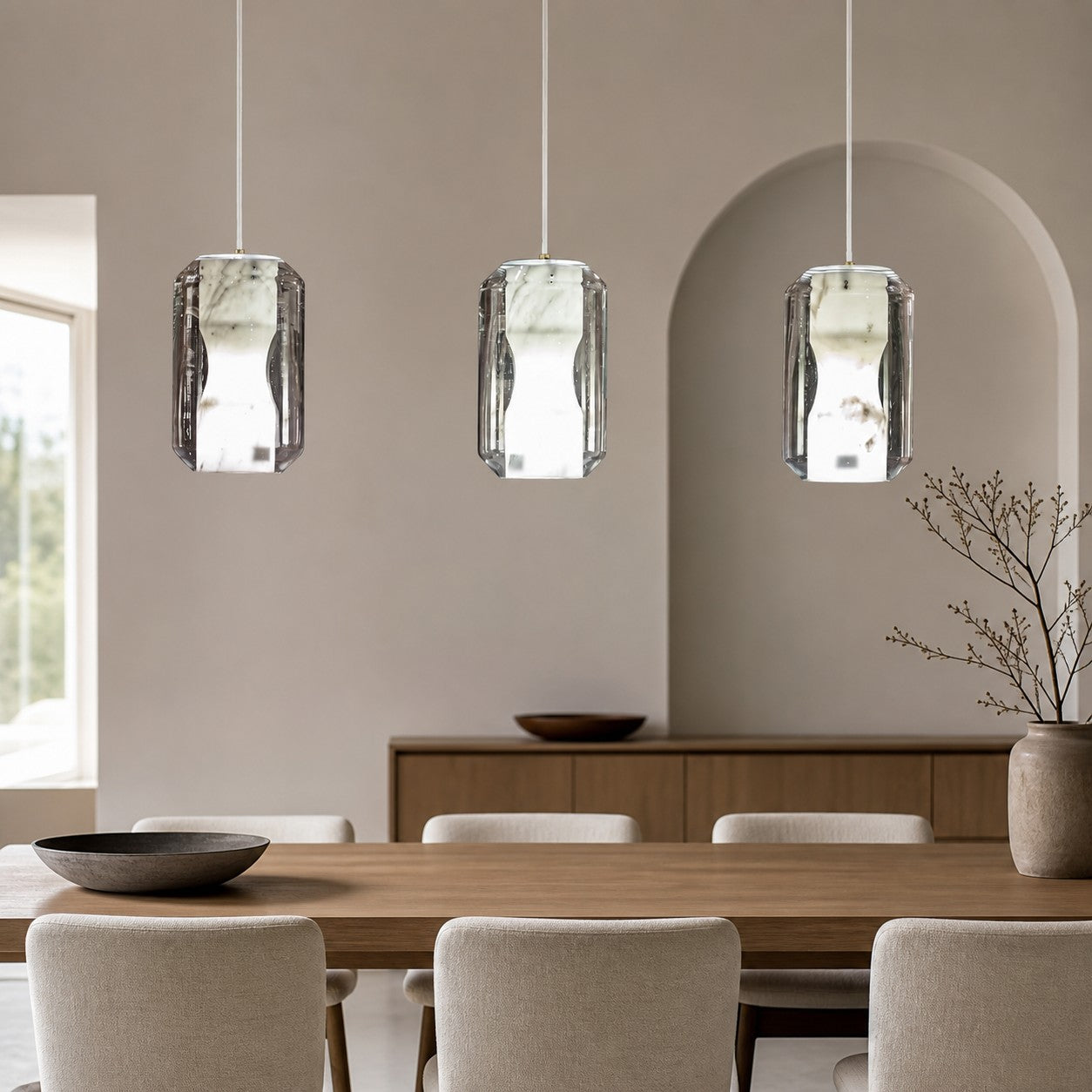 Glass Alabaster Pendant Lamp