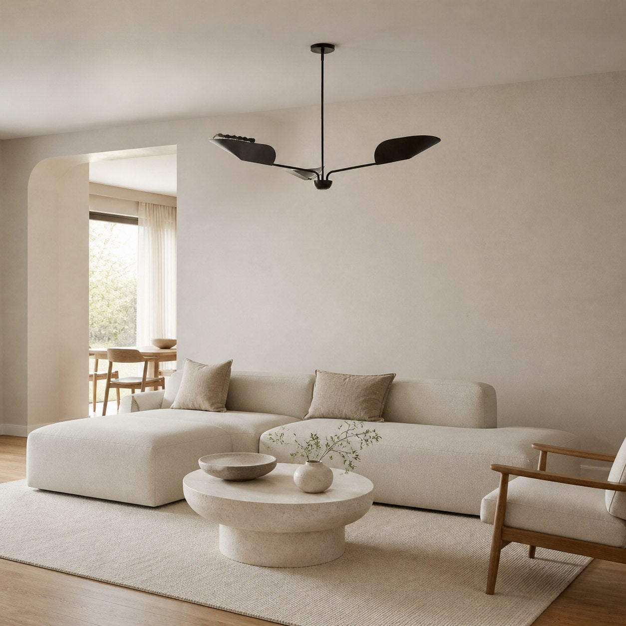 Lutal Bronze Chandelier - Modern Design with Monochromatic Finish