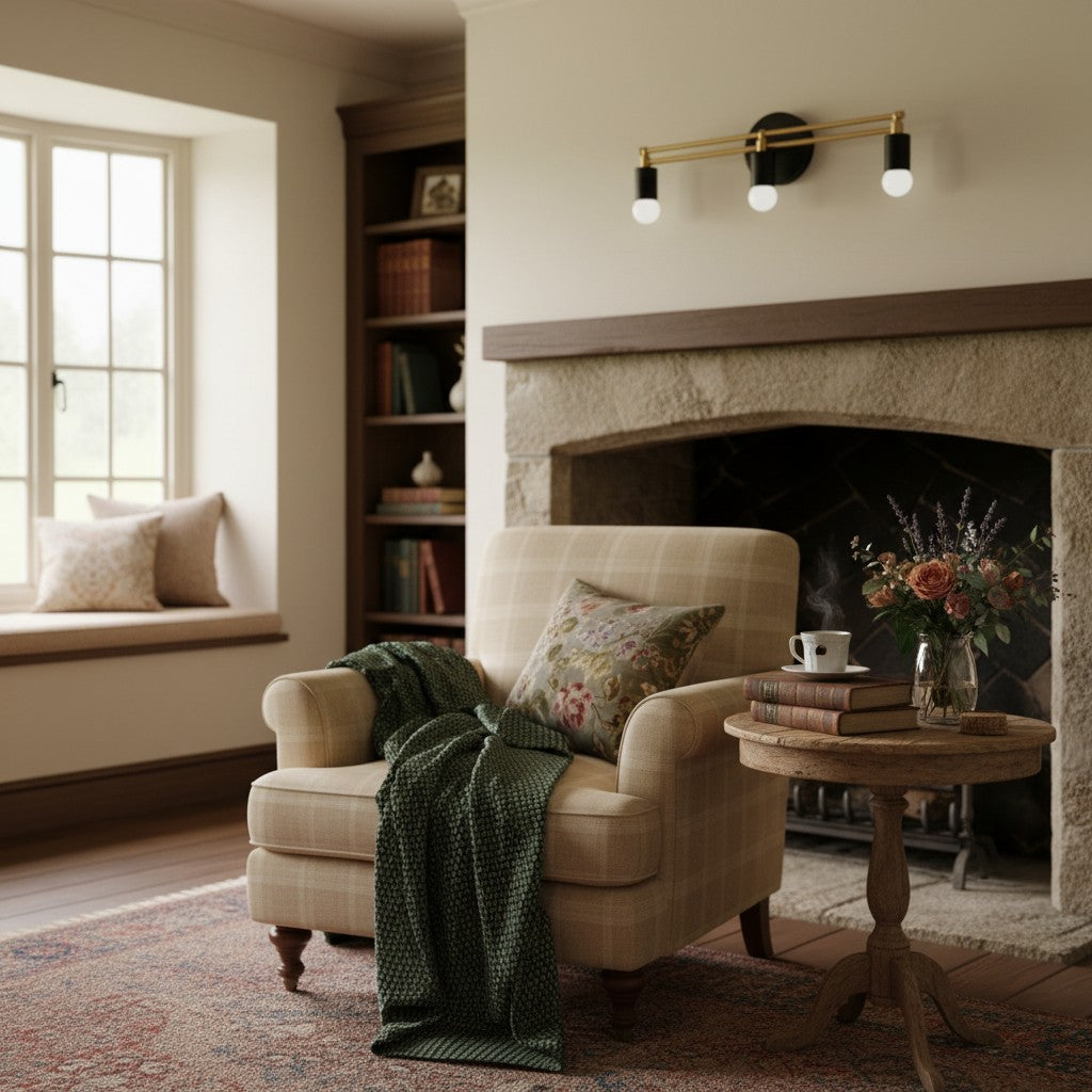 Lumen Elegant Multi Light Vanity Fixture – Art Deco Inspired Bathroom Wall Lamp