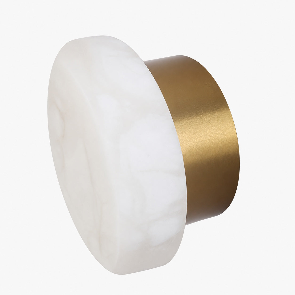Cylindrical Alabaster Wall Lamp