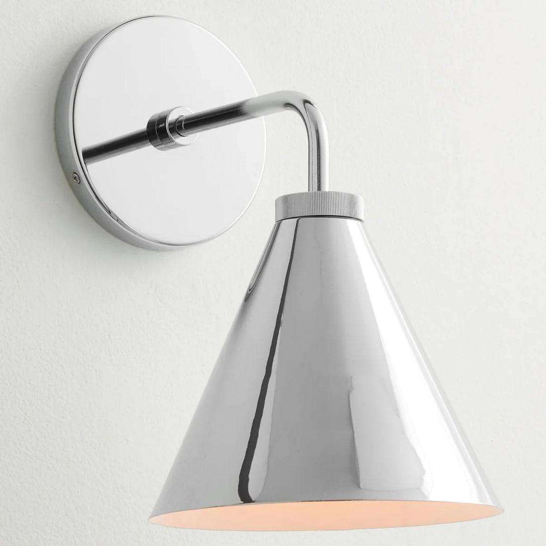 Korvi Iron Tapered Sconce Light - Wall Fixture in Black or Brass