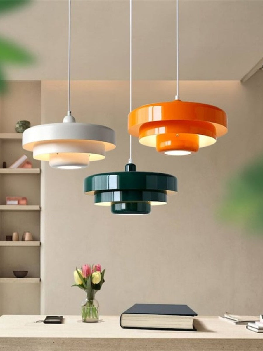 Creative Colorful Three-Layer Cake Pendant Light