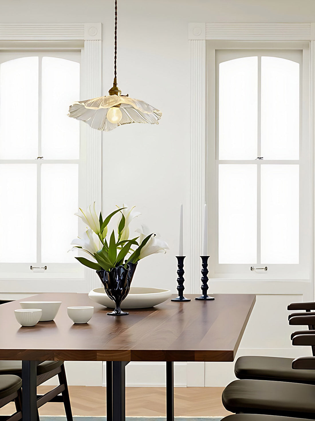 Nordic Flower Glass Pendant Light for Living Room