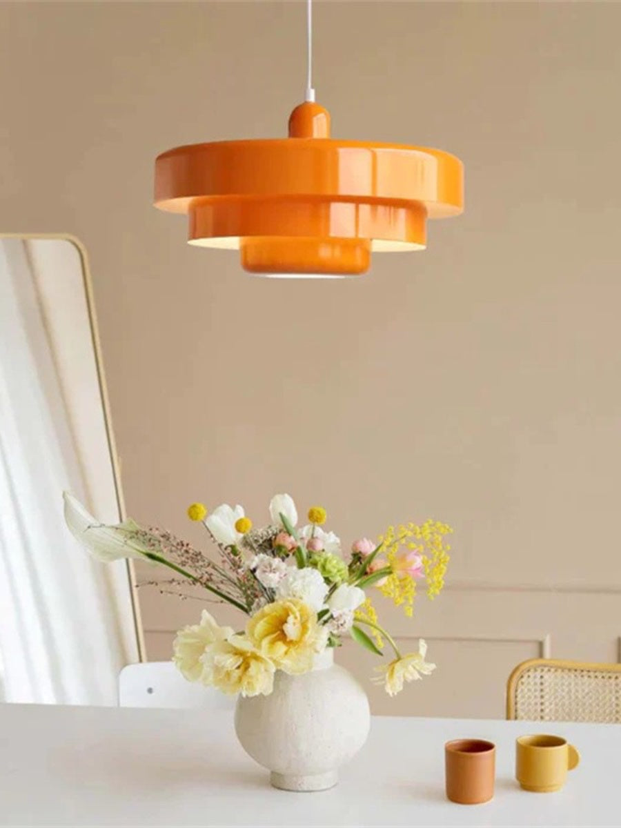 Creative Colorful Three-Layer Cake Pendant Light