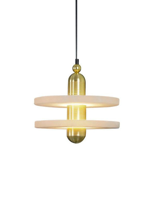 Disc Flying Saucer Marble Pendant Light
