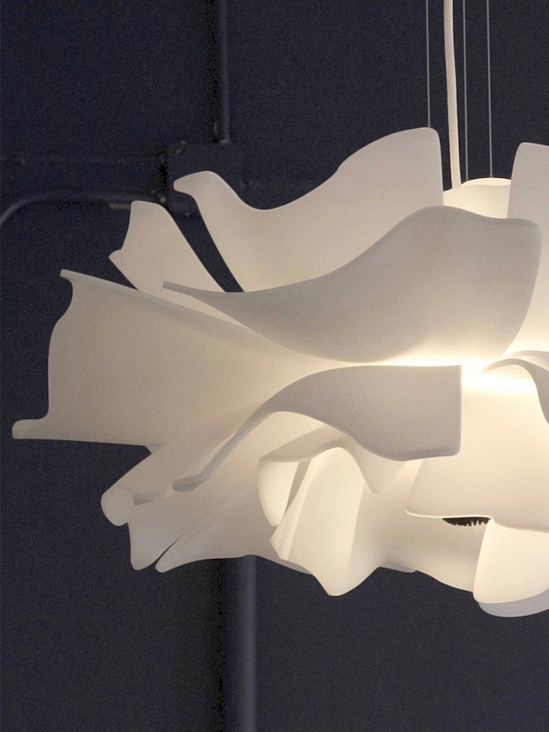 Nordic White Lotus Flower Pendant Light