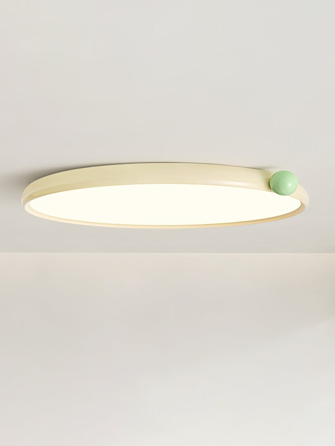 Cream Style Disc Ultra-thin Ceiling Lamp