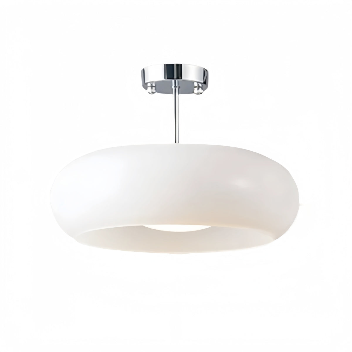 Nordic Style Bauhaus Glass Ceiling Lamp - Retro Brass Glass Disc Light