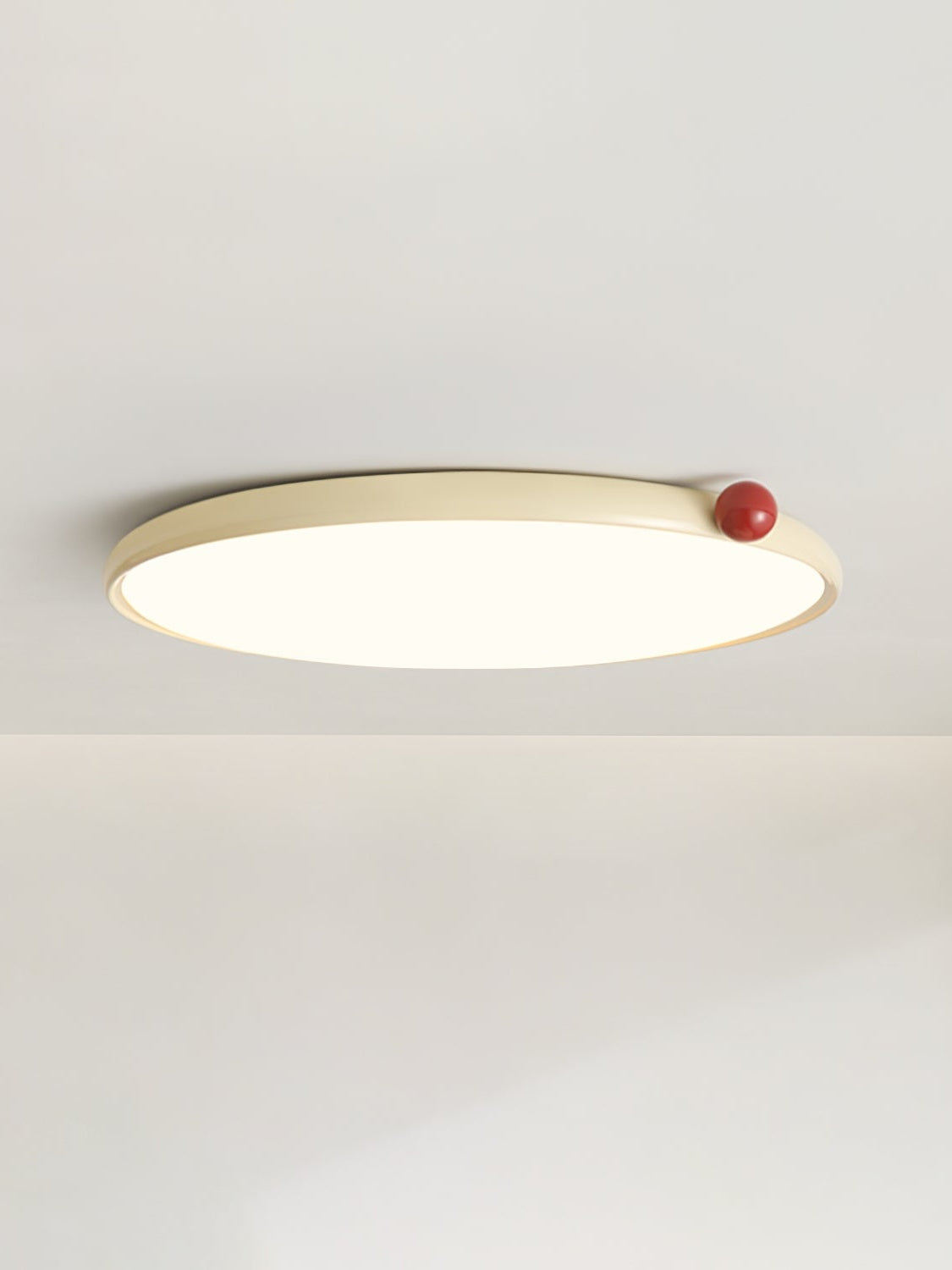 Cream Style Disc Ultra-thin Ceiling Lamp