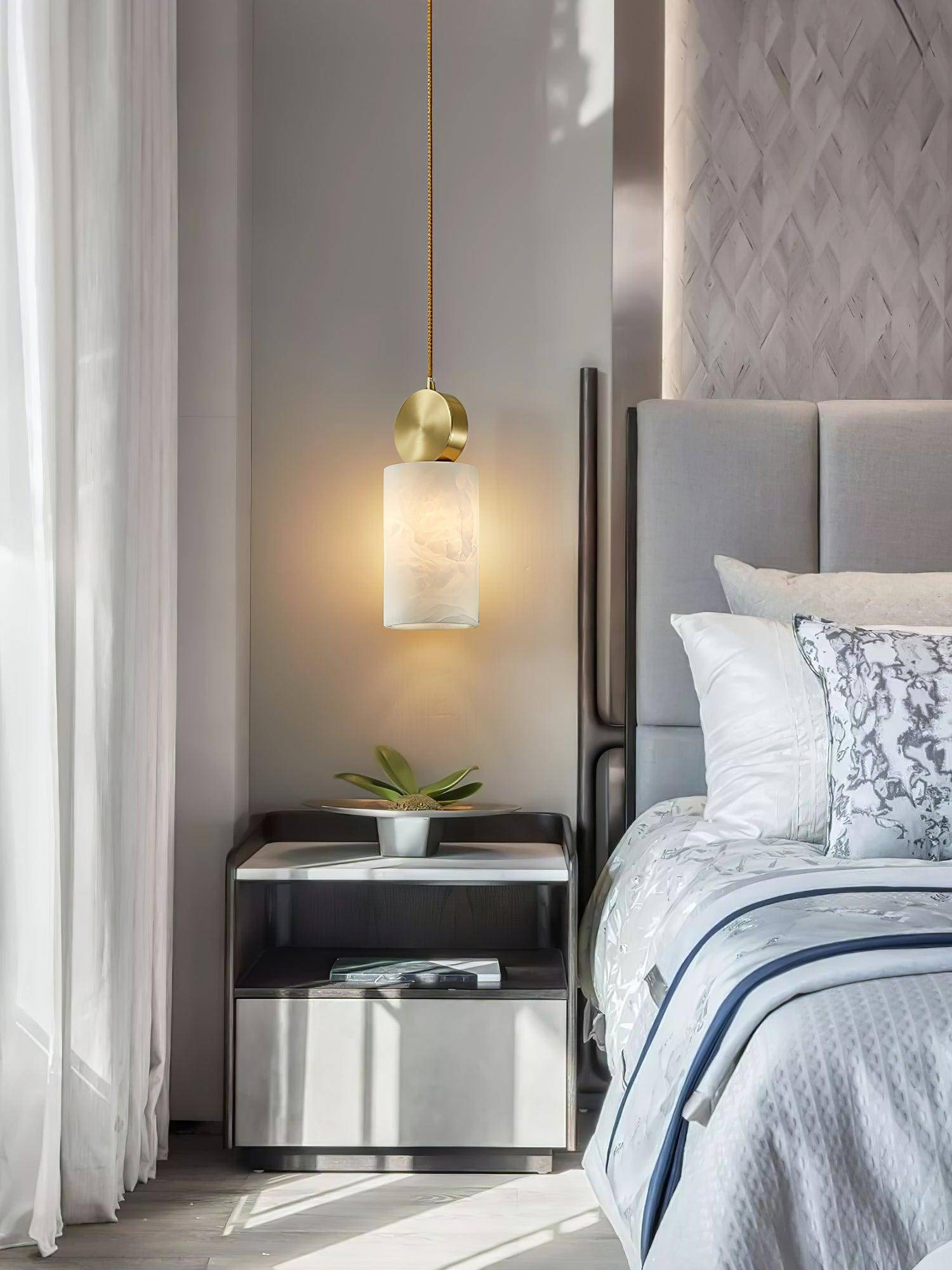Scandinavian Creative Marble Pendant Light For Bedroom