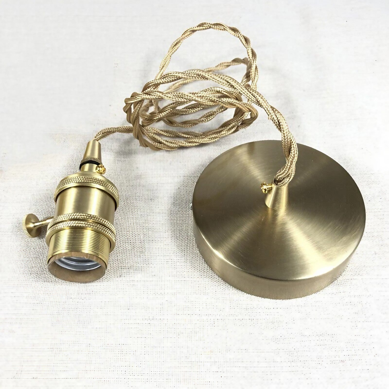 Vintage Wavy Green Glass Pendant Light – Cylinder Shade Hanging Lamp