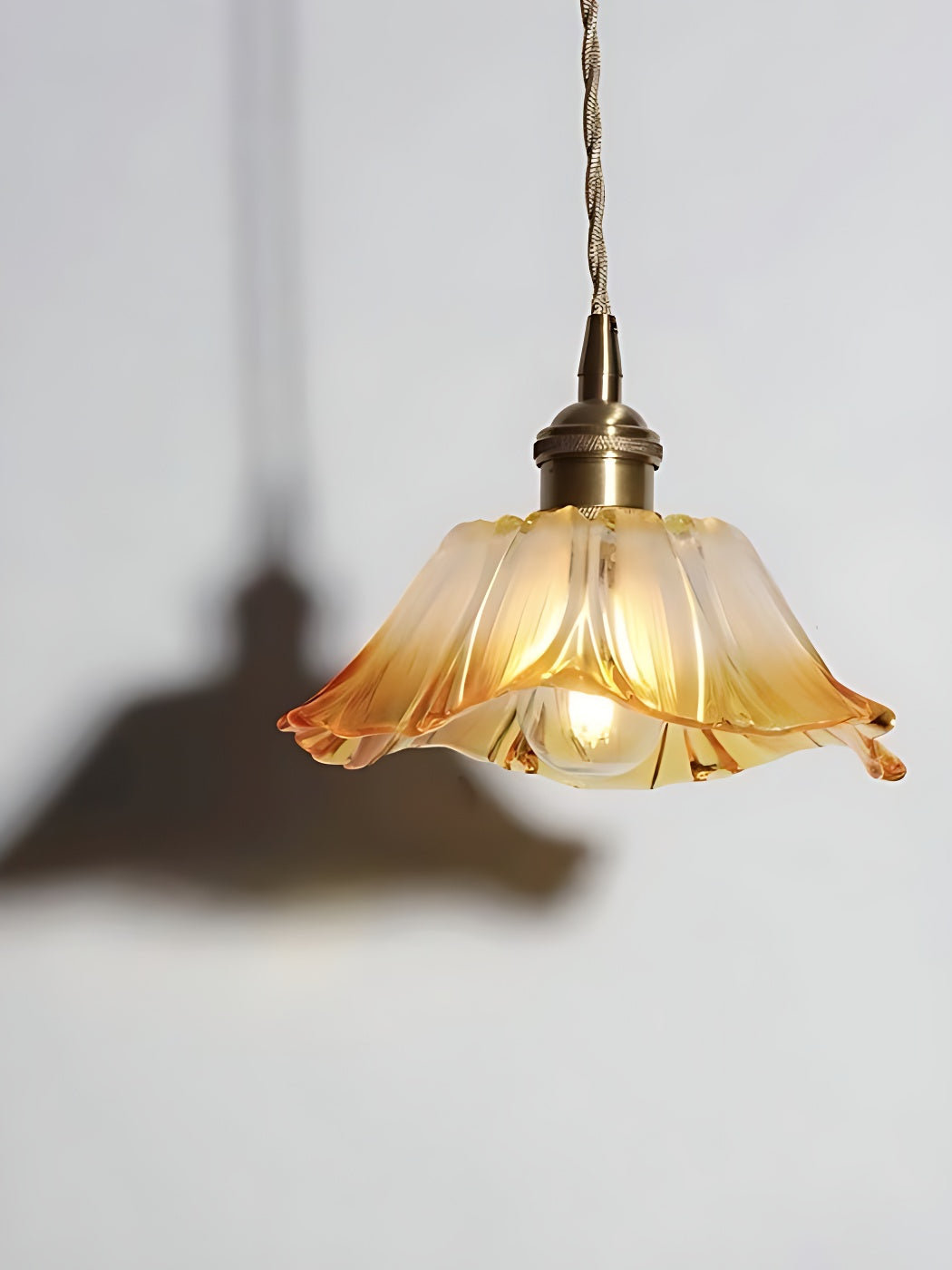 Nordic Flower Glass Pendant Light for Living Room