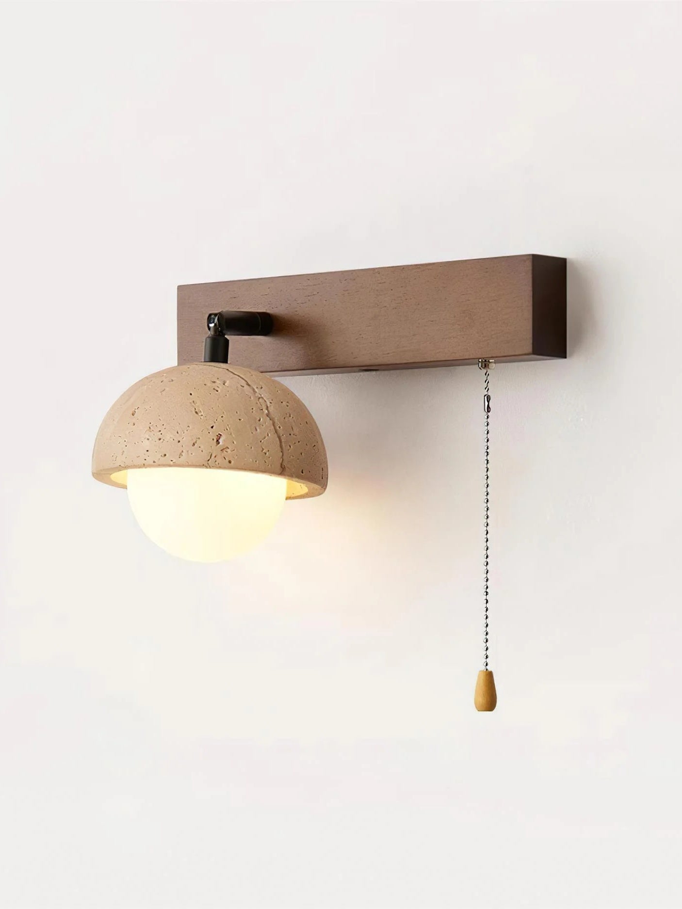 Nut Travertine Wall Lamp