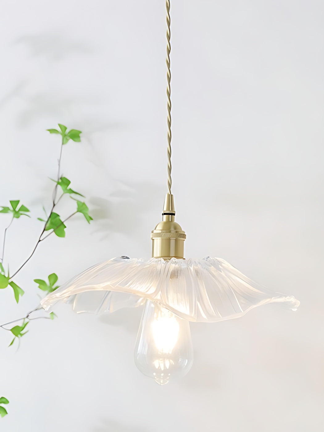Nordic Flower Glass Pendant Light for Living Room