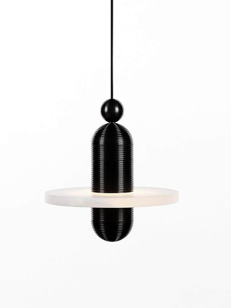 Disc Flying Saucer Marble Pendant Light