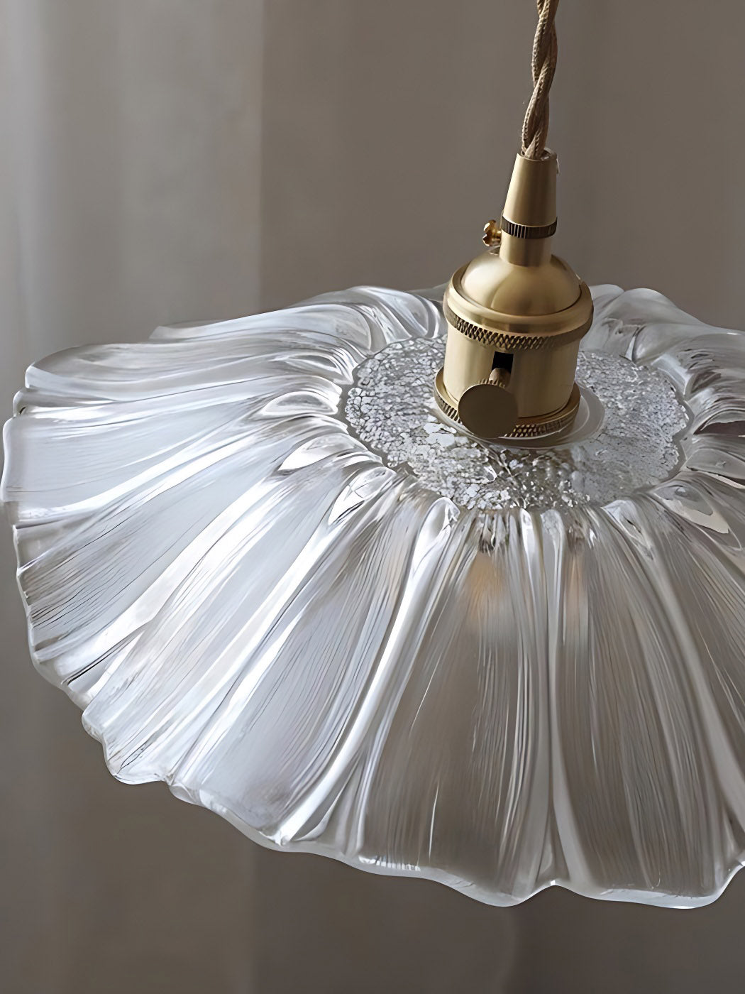 Nordic Flower Glass Pendant Light for Living Room