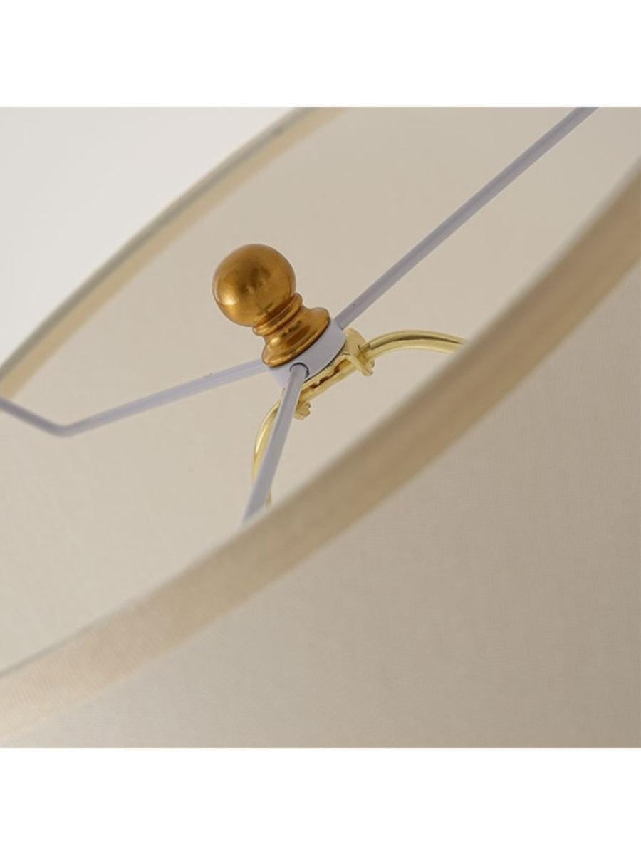 Retro Tapered Shade Ceramic Dot Table Lamp