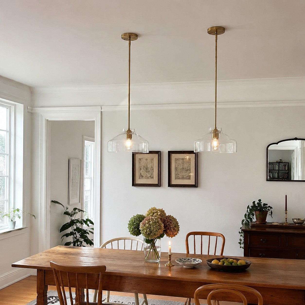 Minimalist Bell Jar Pendant Light - Nordic Morandi Pendant Light