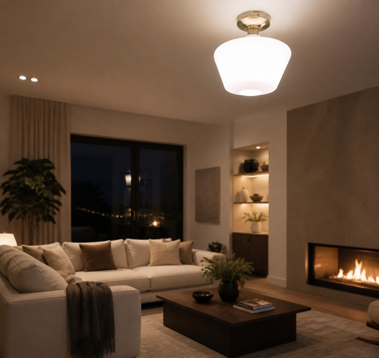 Talvior Geometric Modern Bathroom Sconce - Faceted Shade Light in Luxe Finishes
