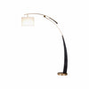 AstraLoop Modern Arc Fabric Floor Lamp - Elegant Sleek Curved Metal Design for Interiors