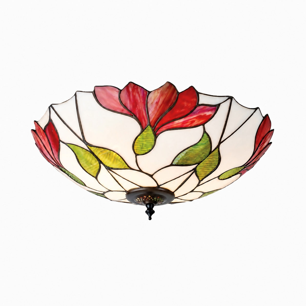 TF Botanica Floral Glass Ceiling & Pendant Lighting - Art Glass Style Fixture for Rooms