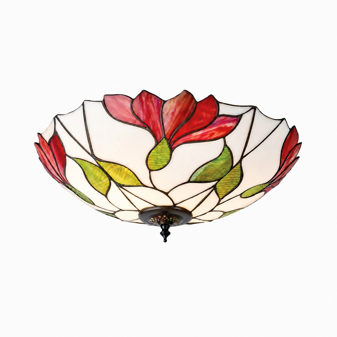 TF Botanica Floral Glass Ceiling & Pendant Lighting - Art Glass Style Fixture for Rooms