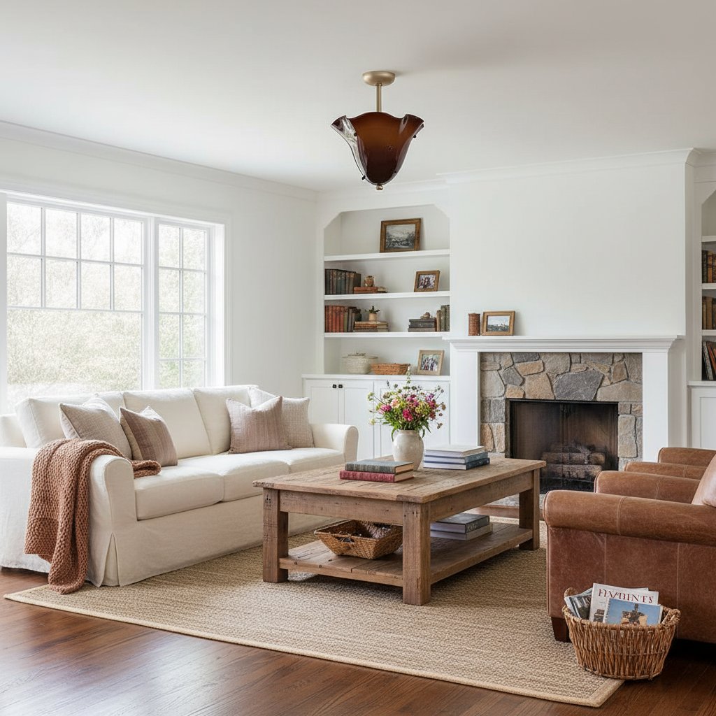 Bellina Decorative Glass Ceiling Light - Modern Sculptural Flush Mount