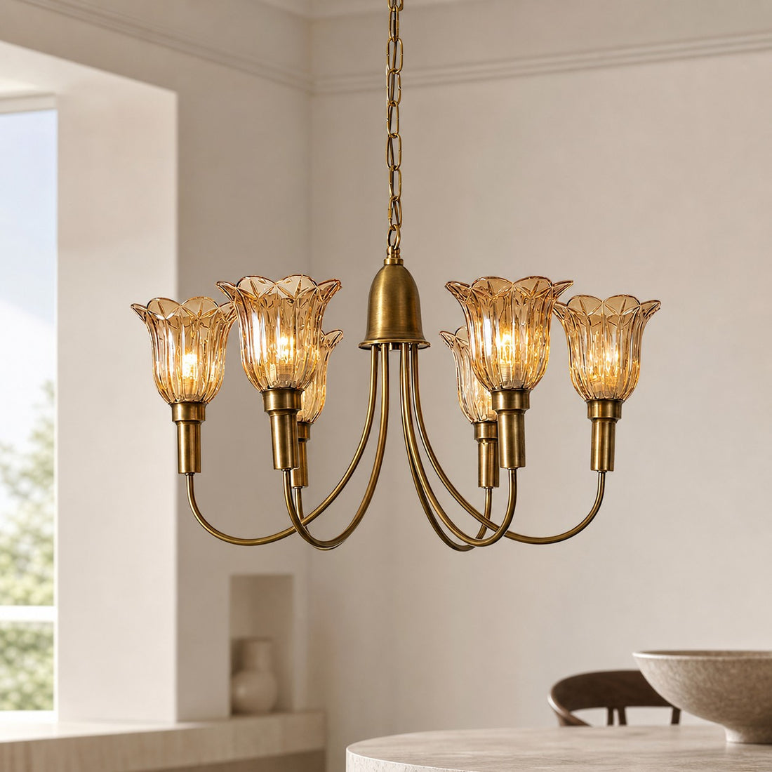 Columbia Brass Chandelier