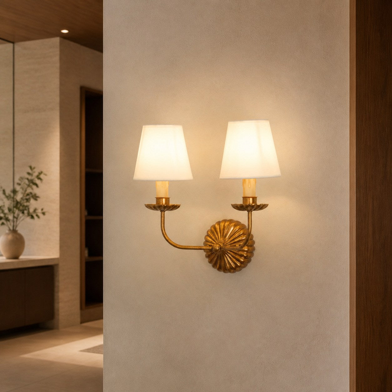 Catina Clove Wall Sconce Double