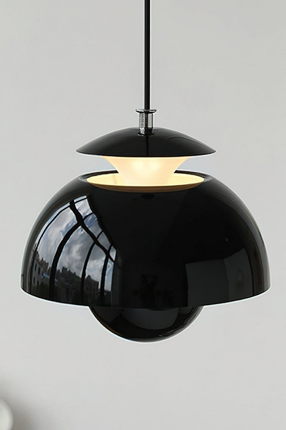 Nordic Metal Macaroon Flower Bud Shade LED Top Openable Pendant Light