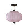 Antique Brass Green Glass Eloise Pendant Light