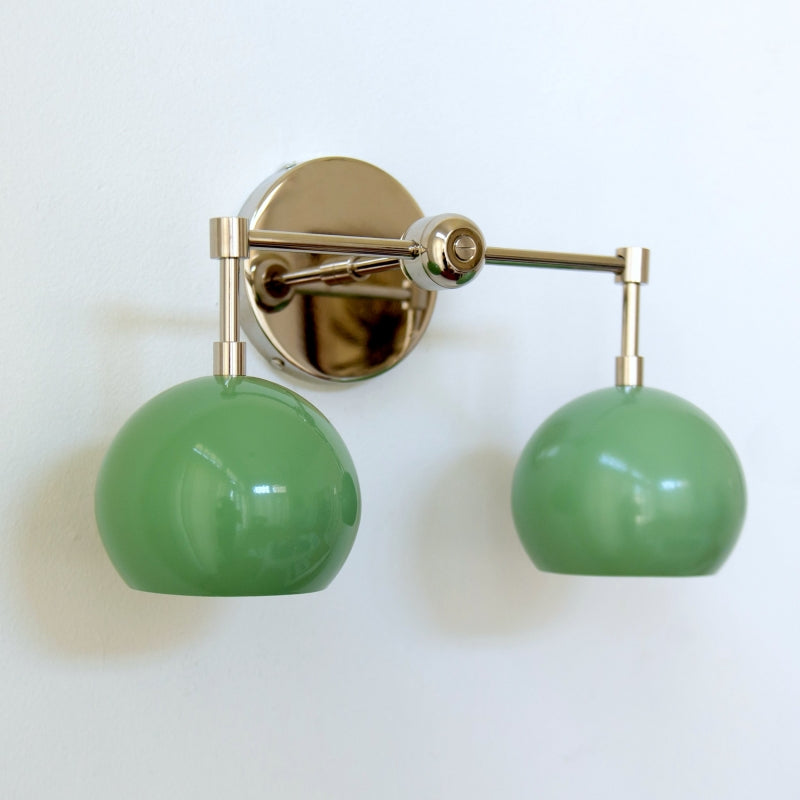 Spring Green Shades Sconce - Double Bubble Pop Vanity Wall Light