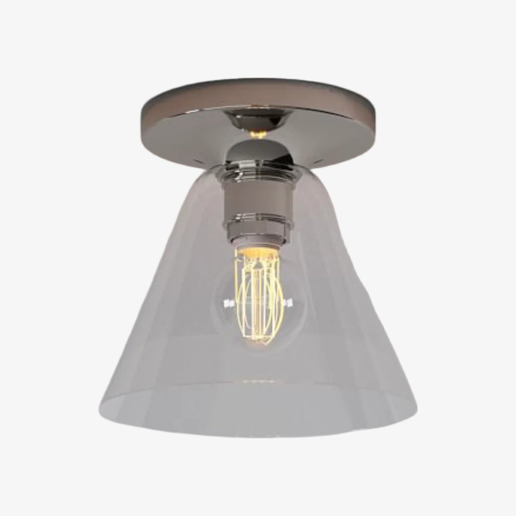 Conica Cone Flush Mount – Glass Ceiling Light for Modern Spaces