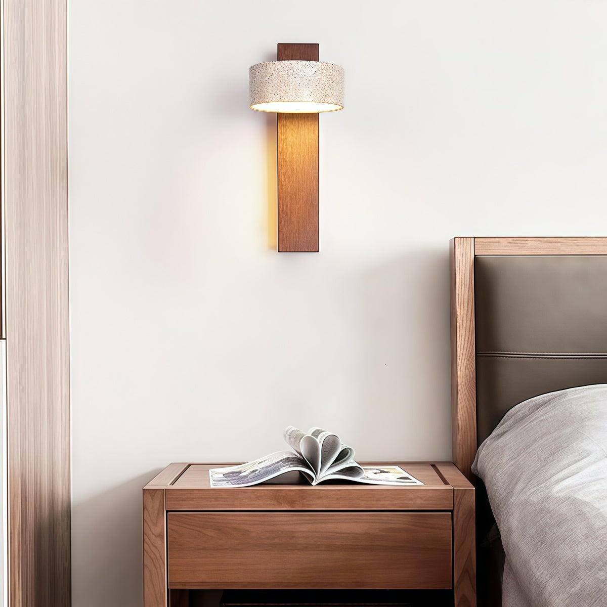 Nordic Travertine Rotatable Wall Lamp