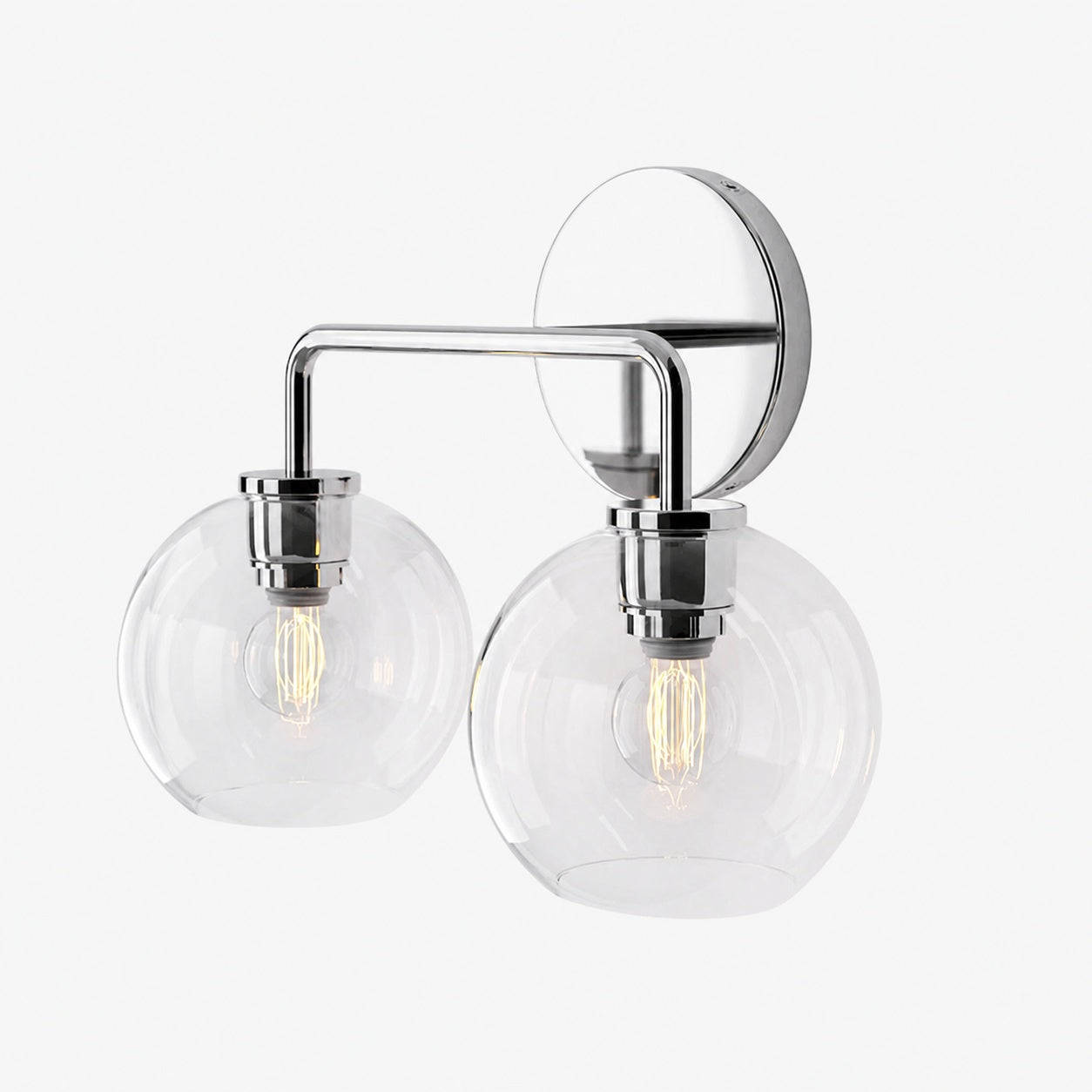 Selvion Artistic Globe Sconce Light - Handcrafted Glass Sculptural Wall Fixture