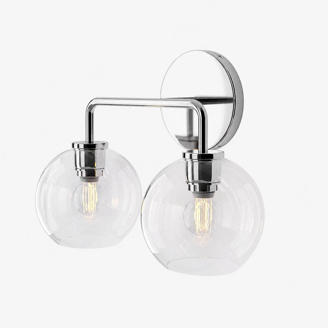 Selvion Artistic Globe Sconce Light - Handcrafted Glass Sculptural Wall Fixture