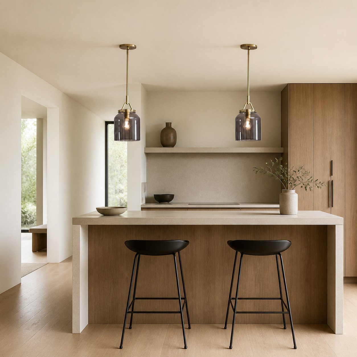 Hanton Modern Metal Pendant Light - Hanging Lamp for Kitchen