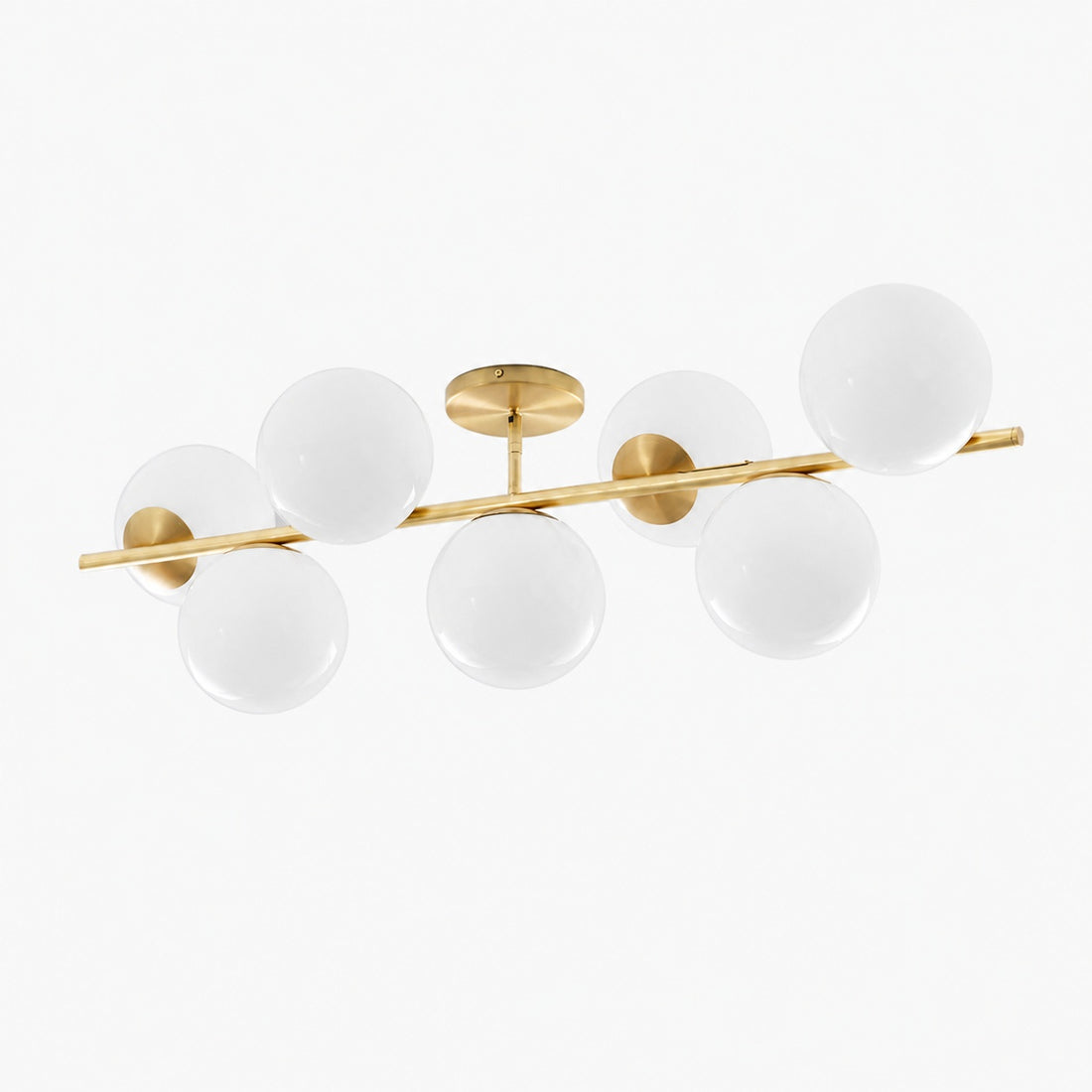 Alessora Brass Milk Glass Chandeliers- Great for Covered Outdoor Areas