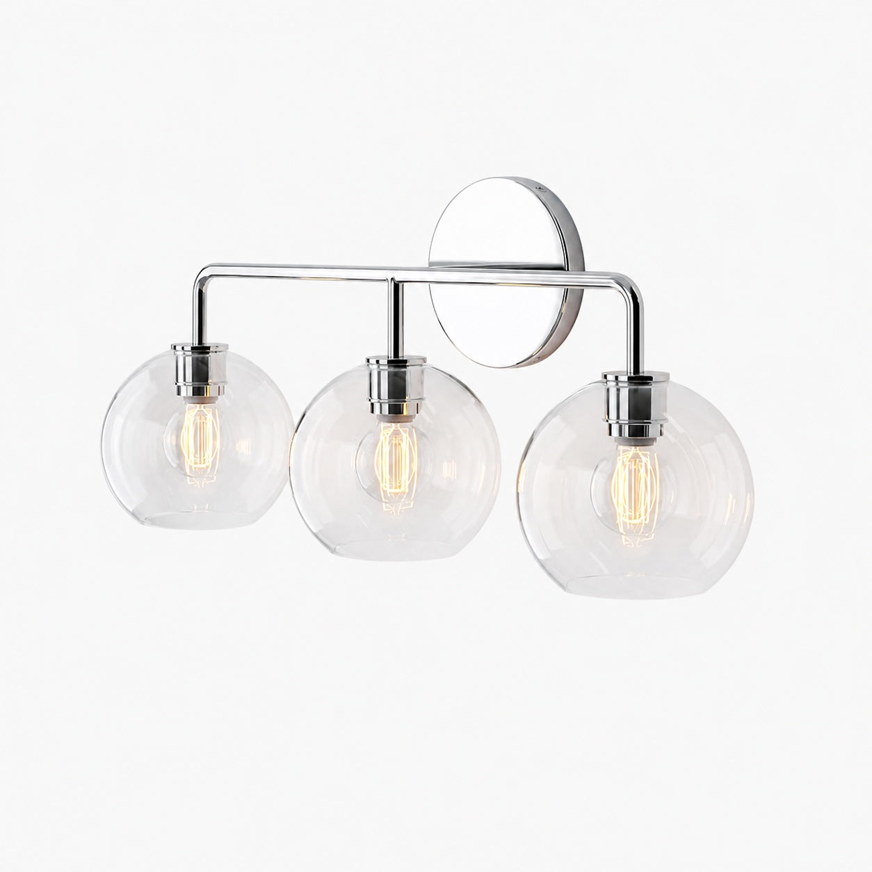 Selvion Artistic Globe Sconce Light - Handcrafted Glass Sculptural Wall Fixture