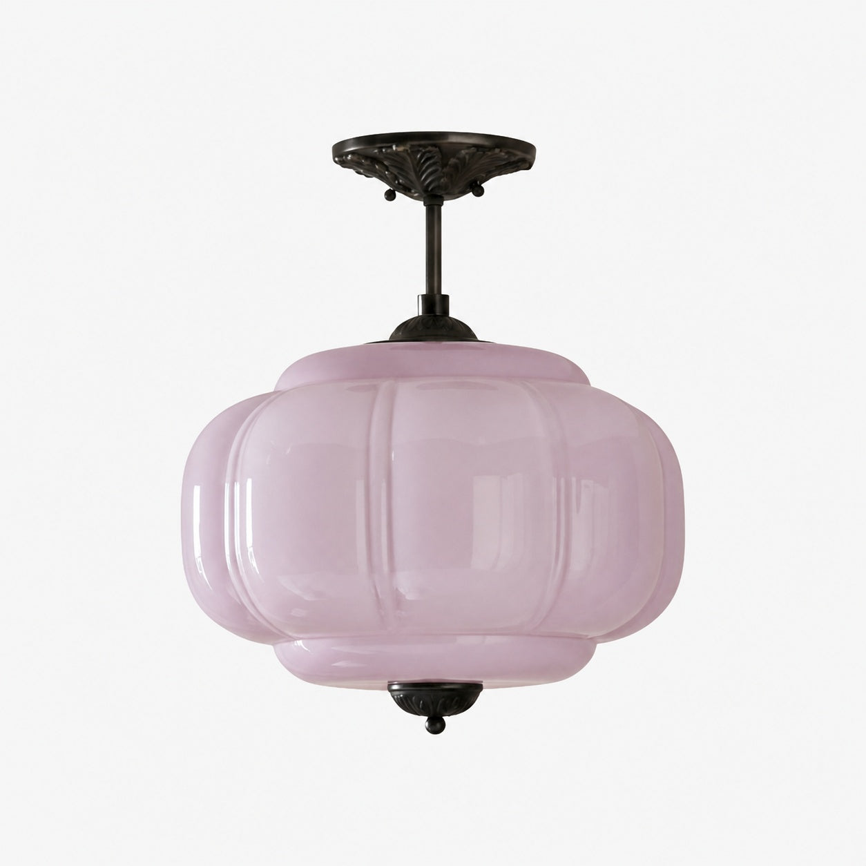 Eloise Vintage Glass Chandelier - Milk Glass Home Accent