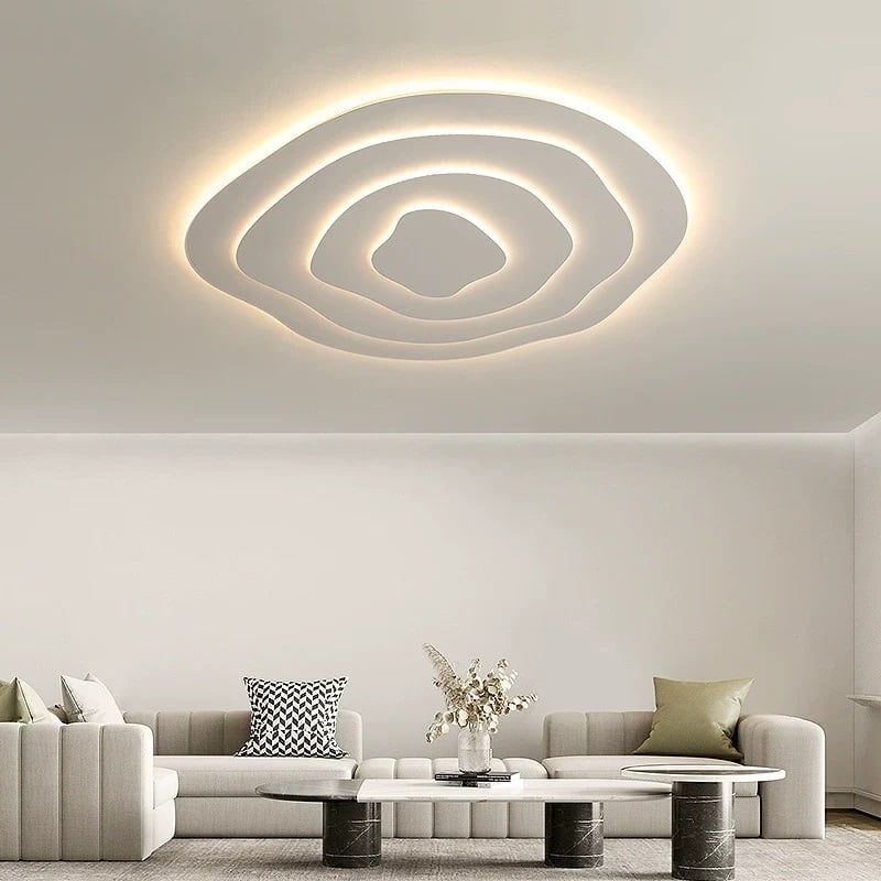 Aeris Mimir Wave-Form Acrylic Ceiling Light Modern Minimalist Surface Mount Lamp Living Room & Bedroom