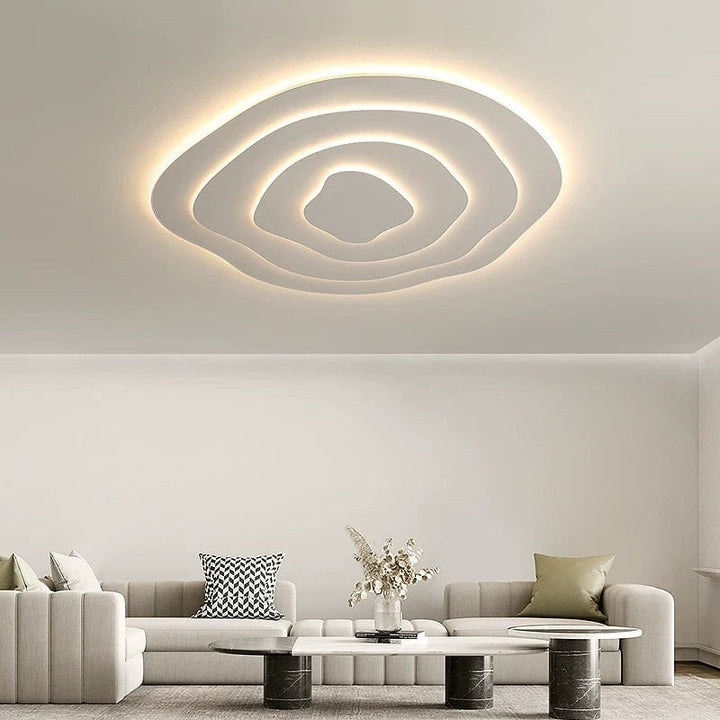 Aeris Mimir Wave-Form Acrylic Ceiling Light Modern Minimalist Surface Mount Lamp Living Room & Bedroom