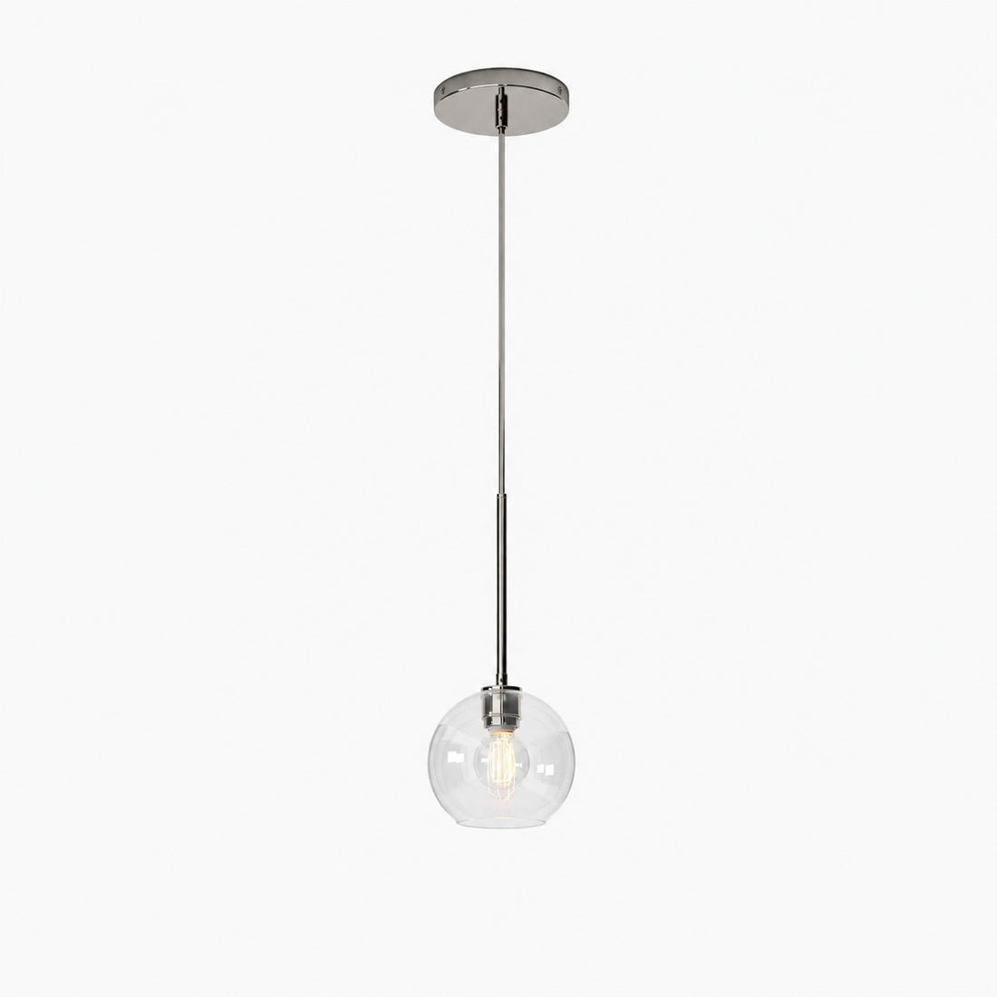 Selvion Sculptural Globe Pendant Light - Modern Glass Pendant Lamp - Sleek Design