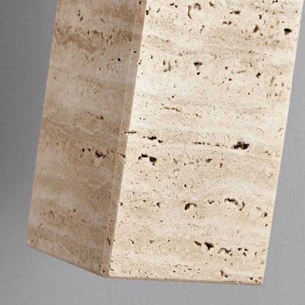 Wabi Sabi Solid Wood Stone Pendant Light
