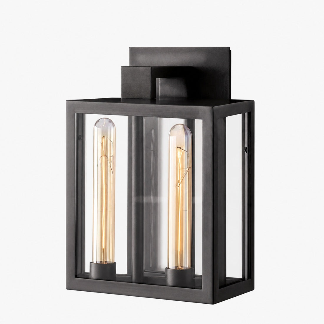 Classic Beckman Vintage Wall Sconce - Steel & Glass Linear Design