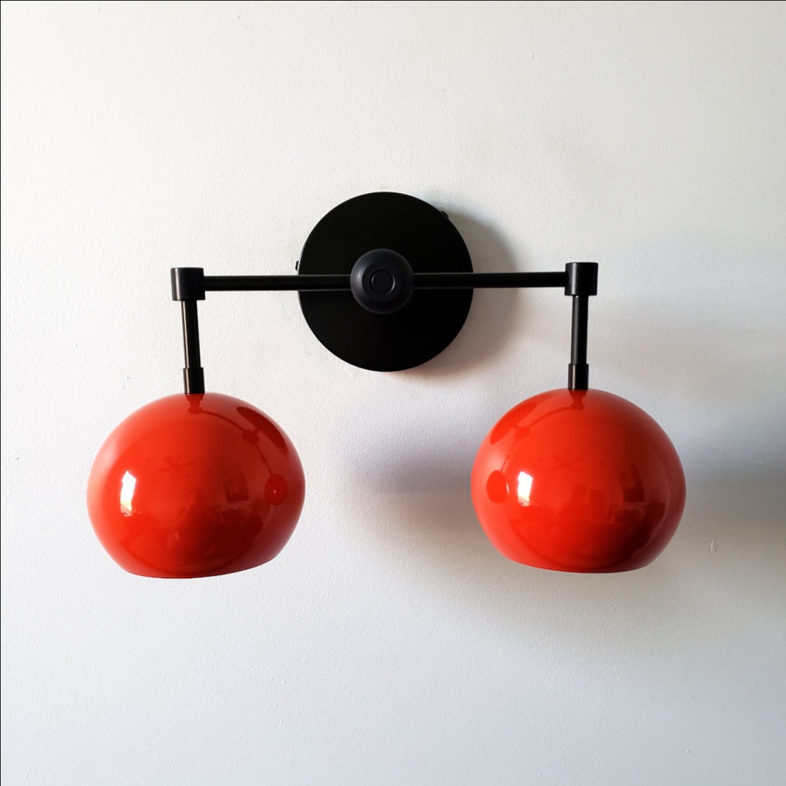 Orange Peel Loa Wall Sconce - Double Bubble Vanity Bath Wall Light