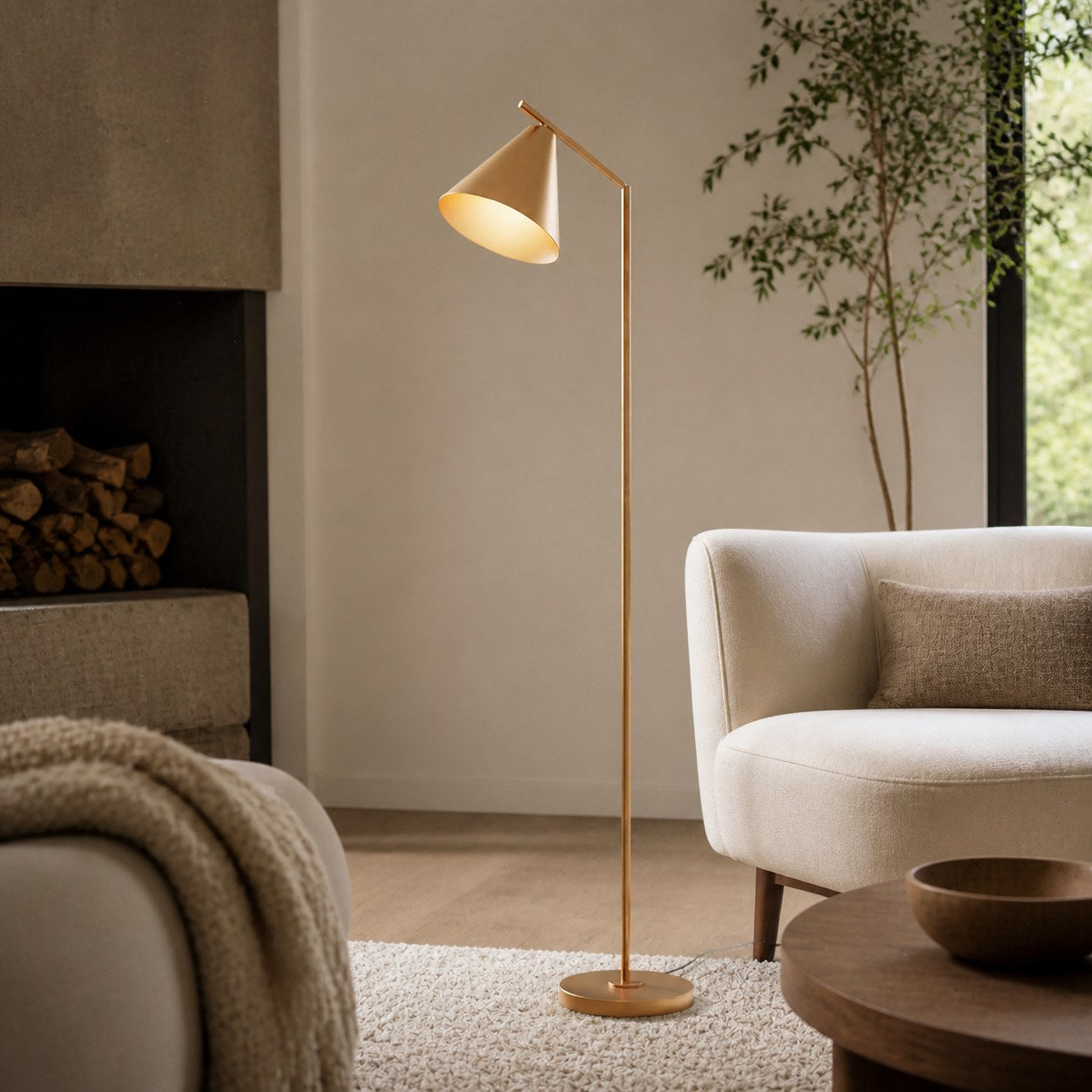 Oricone Modern Floor Task Lamp with Adjustable Arm – Cape Style Reading Light