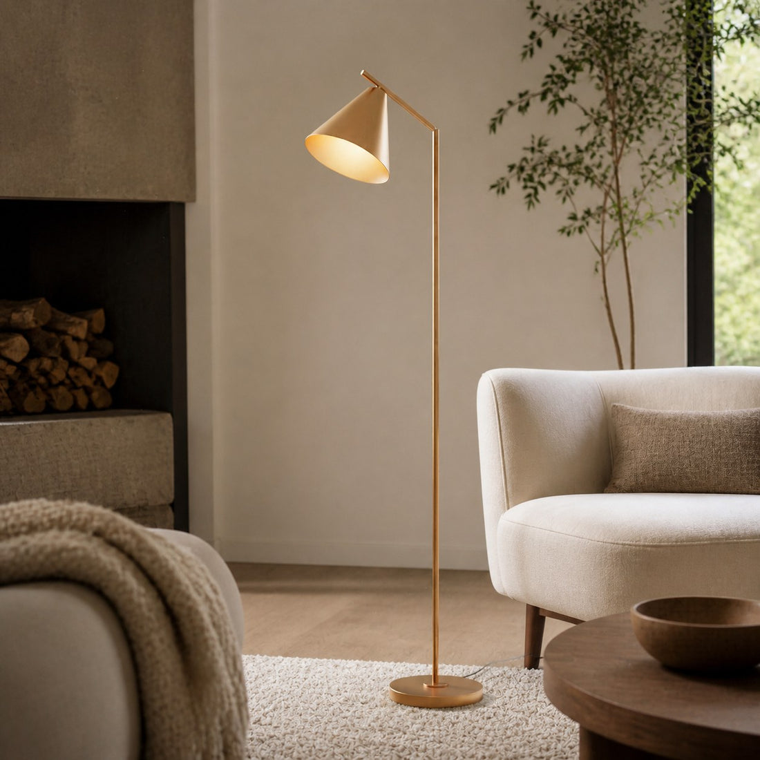Oricone Modern Floor Task Lamp with Adjustable Arm – Cape Style Reading Light